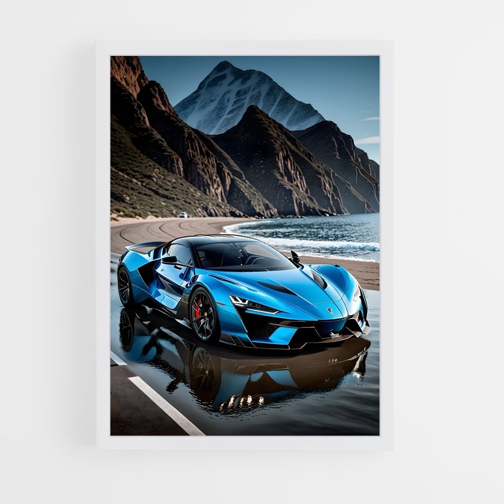 Poster Plage de Fenyr – affiche W Motors (vue 3)